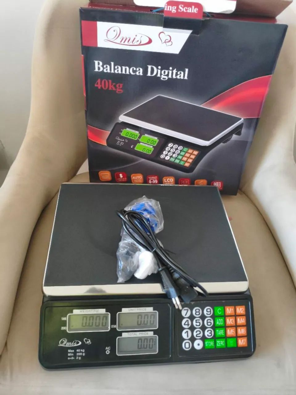 Balança digital 40 marca Max Black bateria  - Foto 2