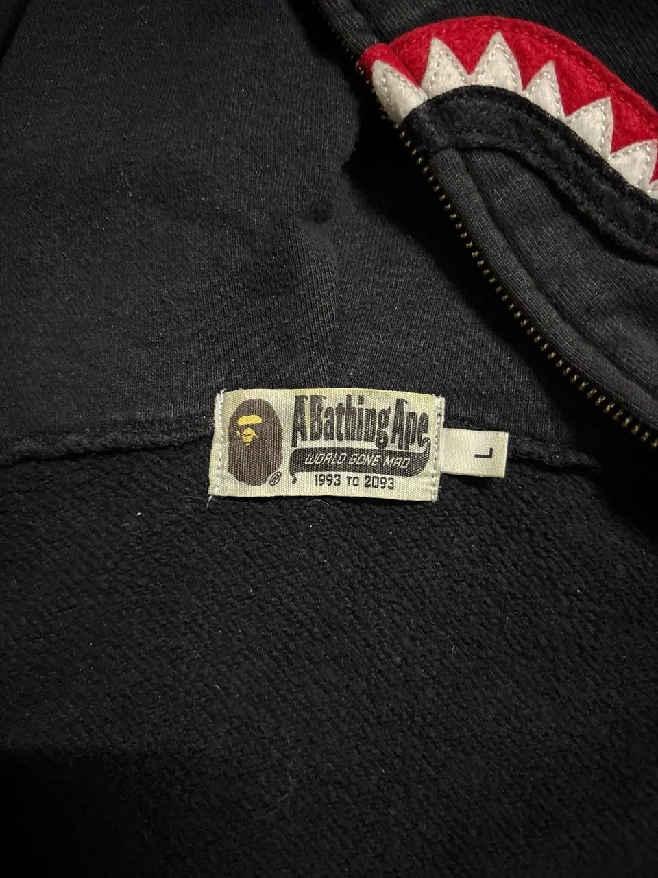 bape split shark full zip hoodie - Foto 5
