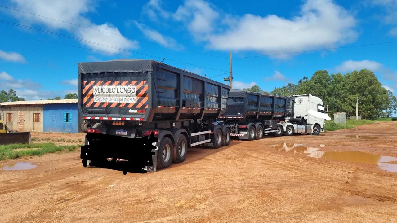 Volvo FH 540 6x4 2020Top Rodocaçamba Randon 2022 Dolly Rebaixado Com Pneus Lona Fácil Top. - Foto 3