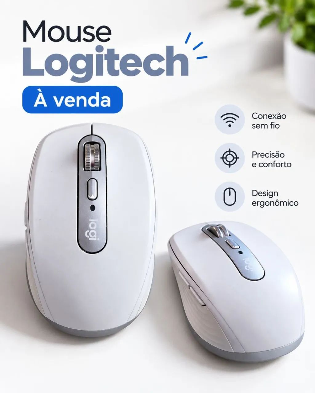 Kit Logitech Teclado + Mouse Sem Fio | Compacto - Foto 3