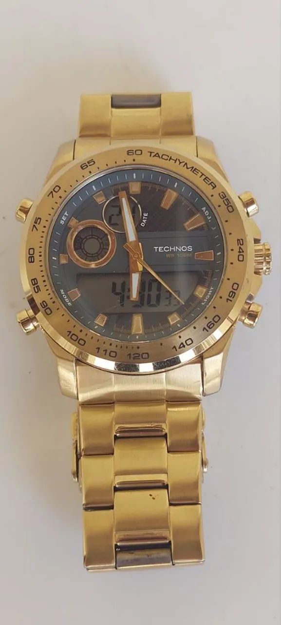 Relógio Technos dourado 2 em 1 - Foto 5