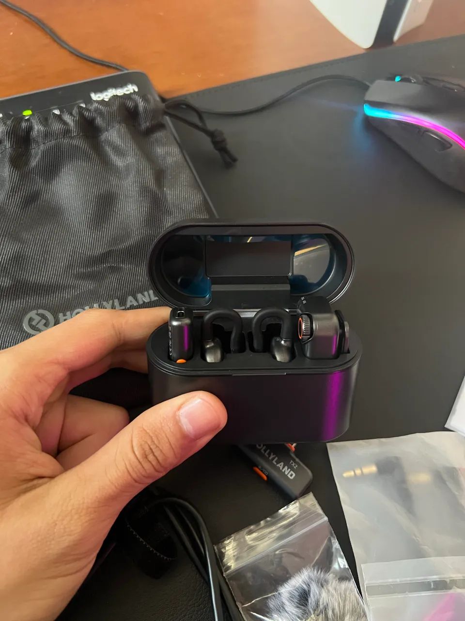 Hollyland Lark M2S Ultimate Combo Microfone Sem Fio USB-C Lightning - Foto 4