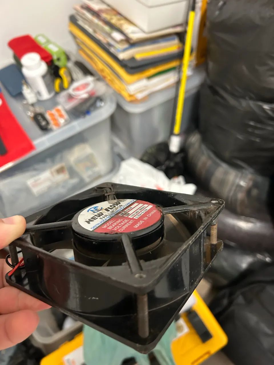ventilador axial de refrigeração 