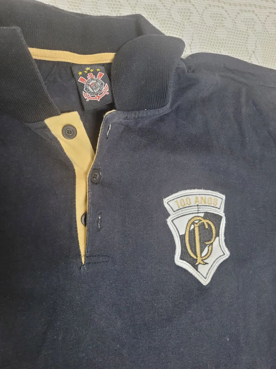 Camisa Polo do Corinthians 100 anos - Foto 2