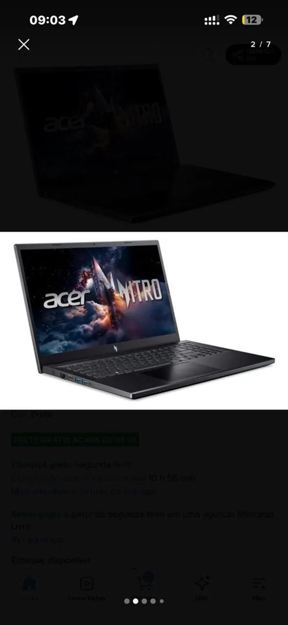 Notebook Gamer Acer Nitro - Foto 2