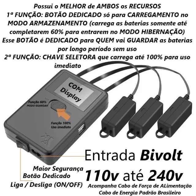 (4 em 1) Carregador Régua Hub USB Estação Carregamento Carga Drone Dji Mini3,4,5 PRO - Foto 2
