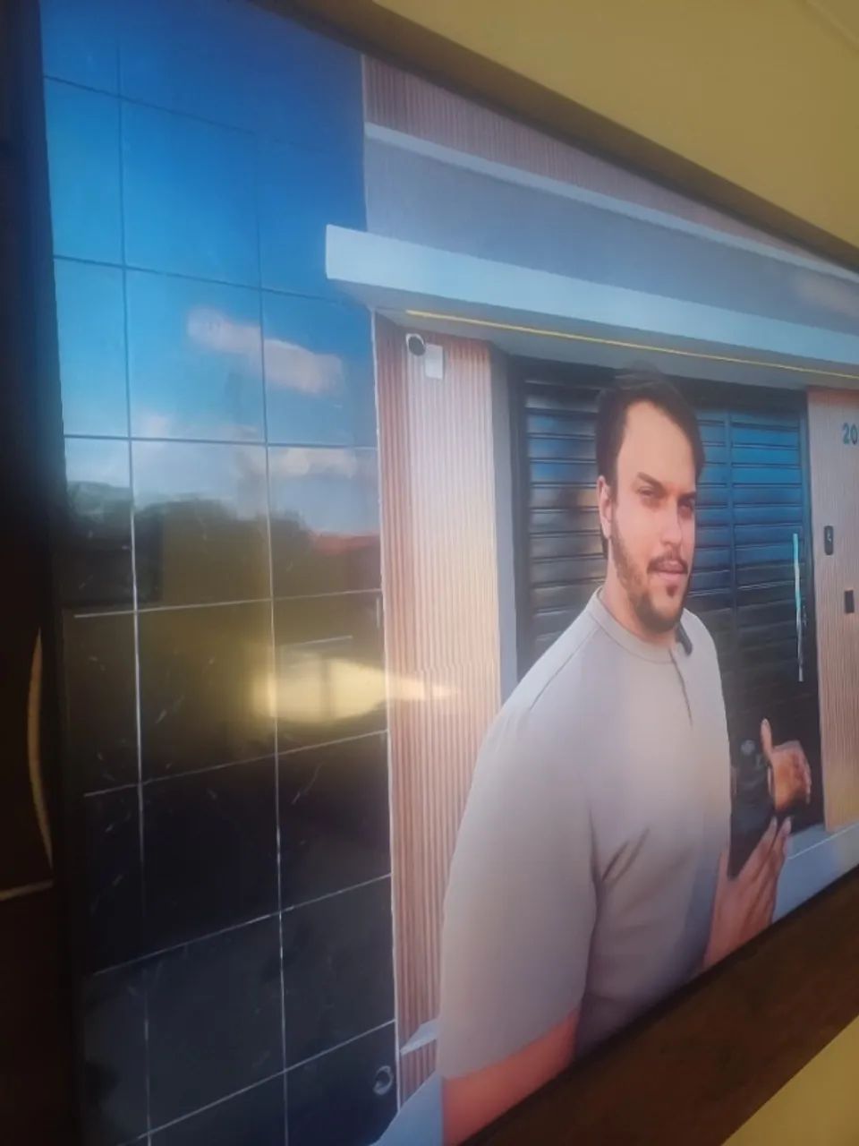 Vendo televisão  samsung  55 polegadas  nova com kaoker 2500 - Foto 2