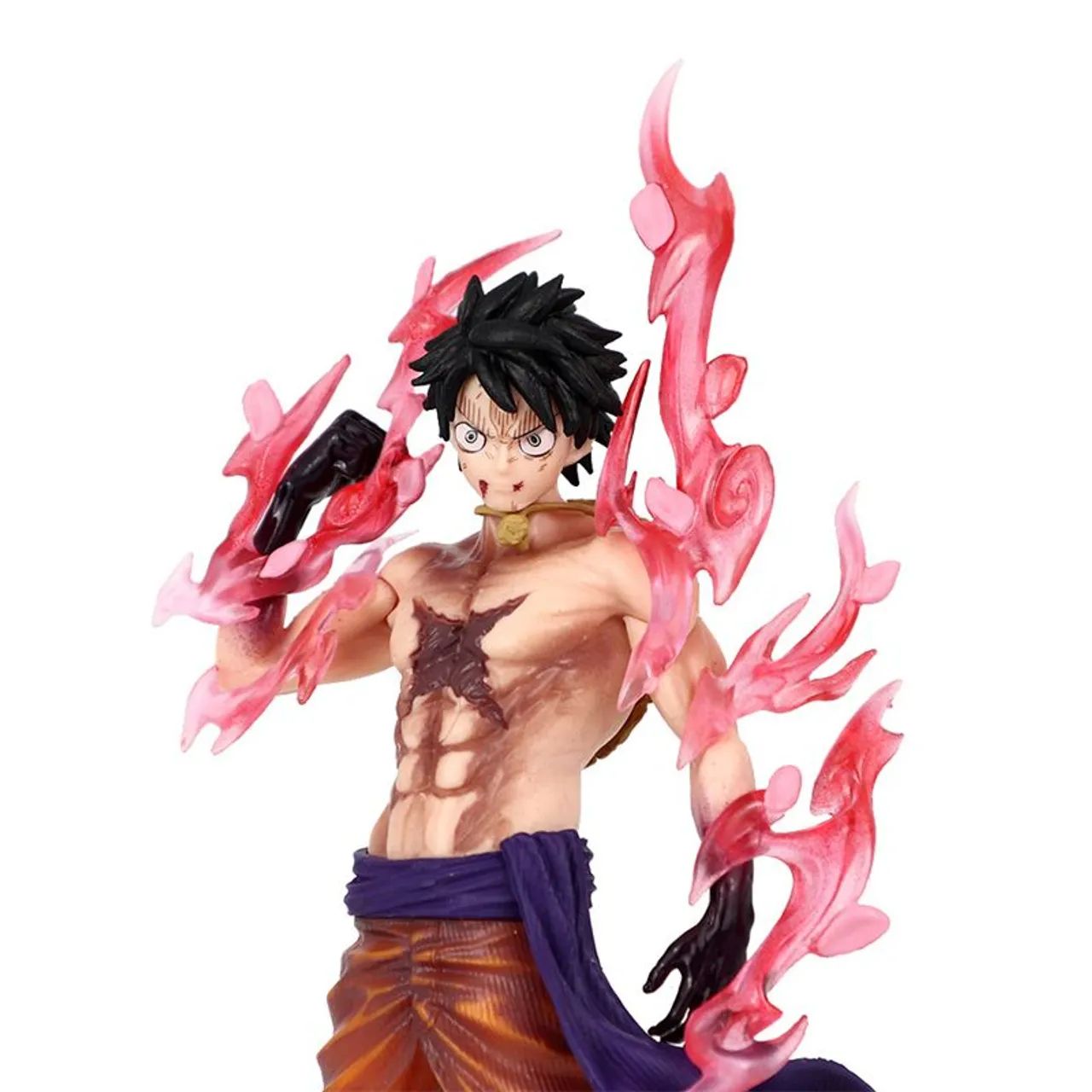 Boneco Luffy Chapéu de Palha Anime One Piece Miniatura Action Figure 24cm - Foto 4