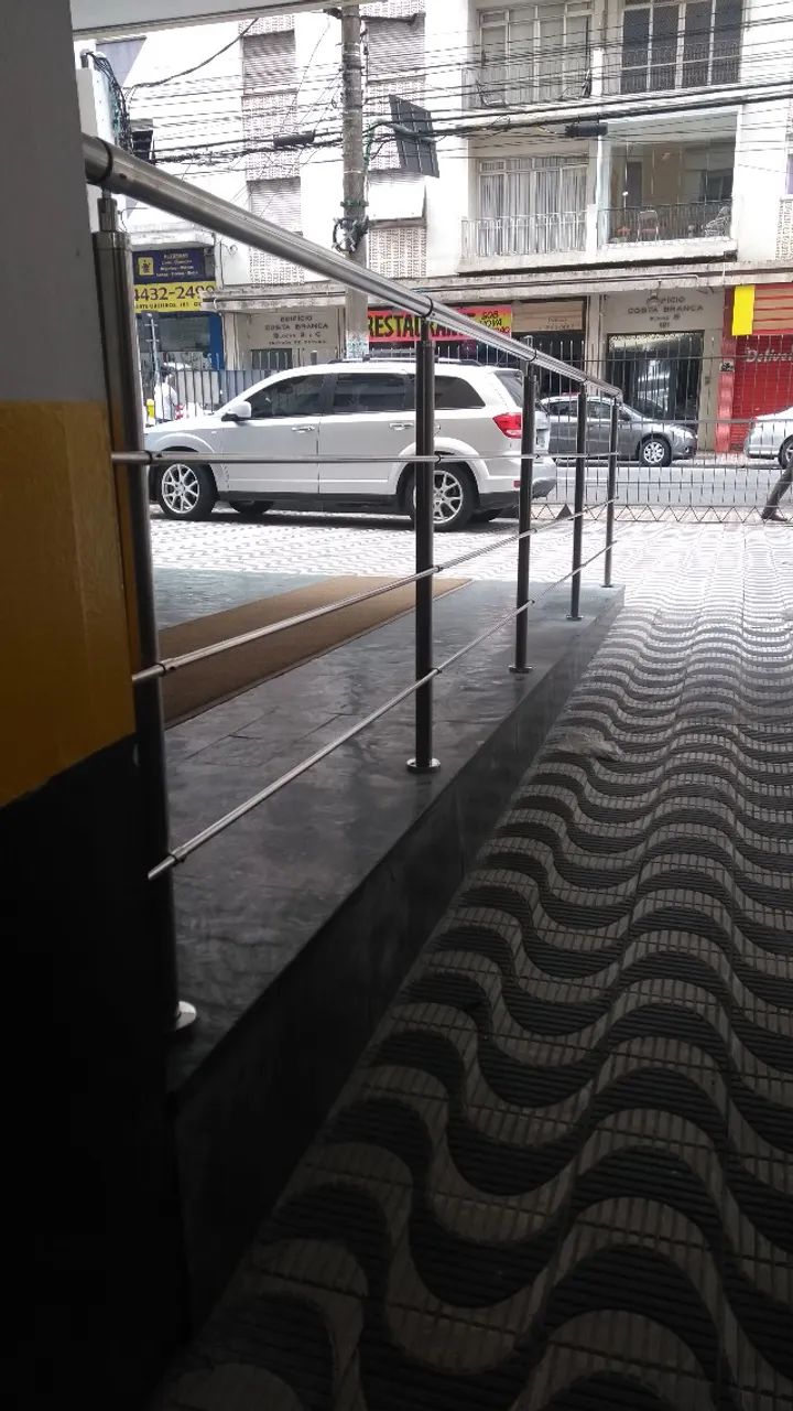 Guarda corpo em aço inox com 3 paralelas - Foto 5
