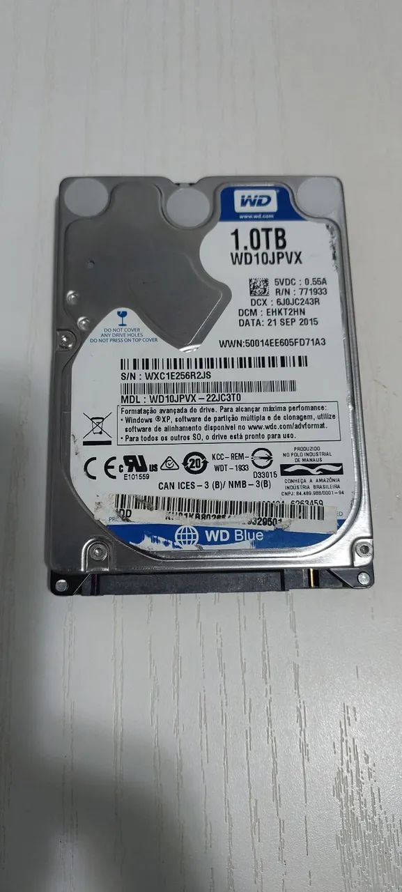 HD 1tb sata 2,5 (interno ou externo)