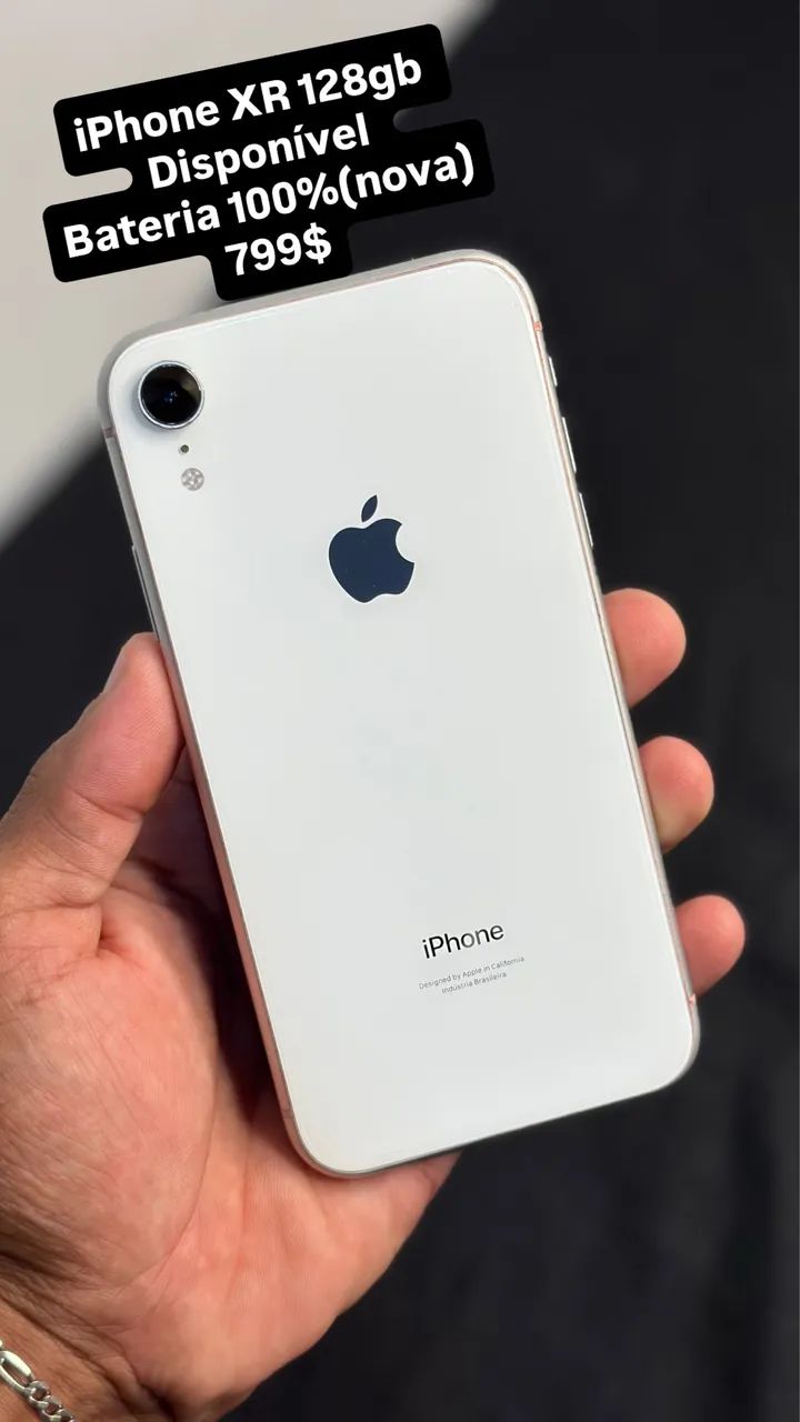 iPhone XR branco 128gb (preço bom !!!) - Celulares e Smartphones