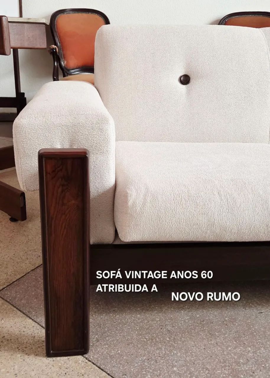 Sofá vintage atribuida a NOVO RUMO  - Foto 2