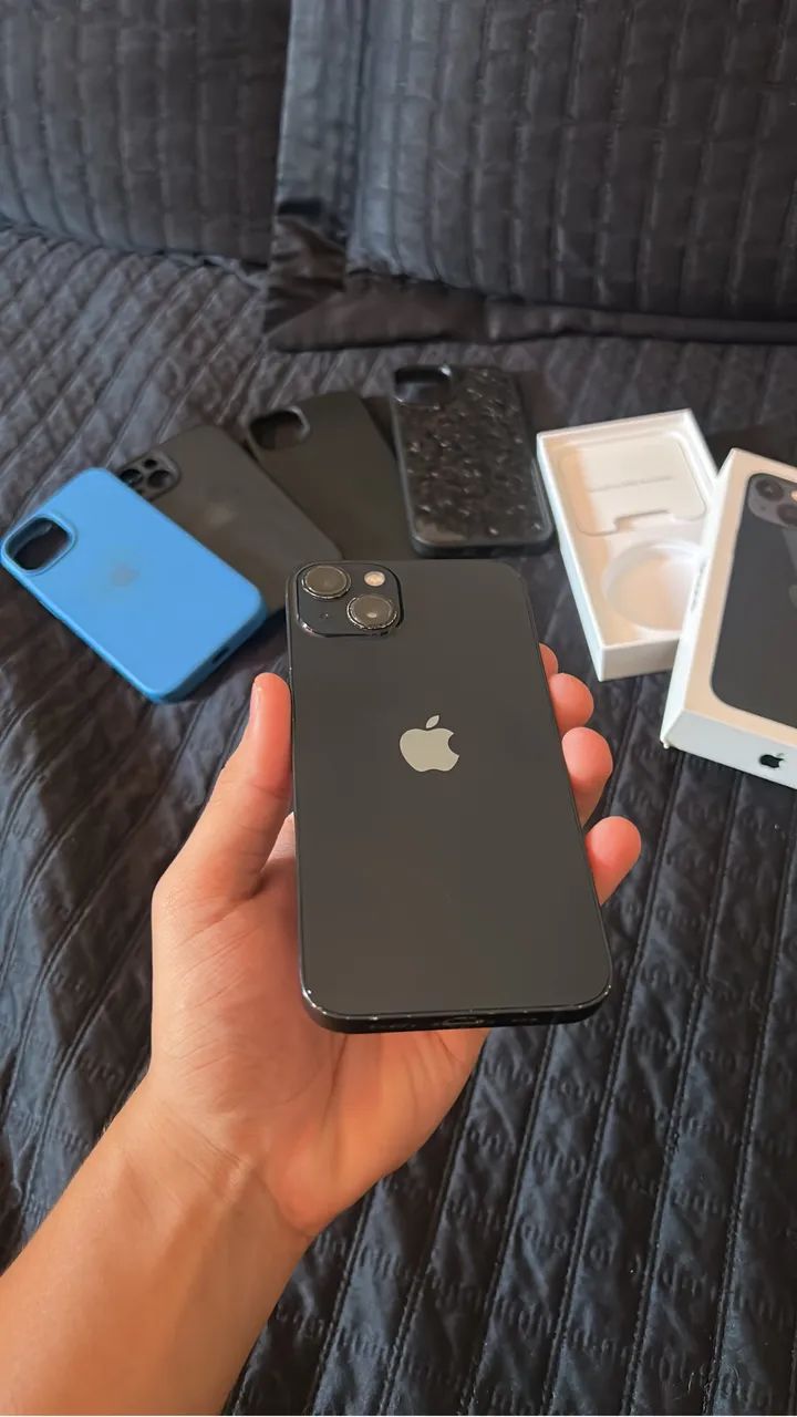iPhone 13 128GB Preto + Caixa e Capas ? Usado - Foto 2