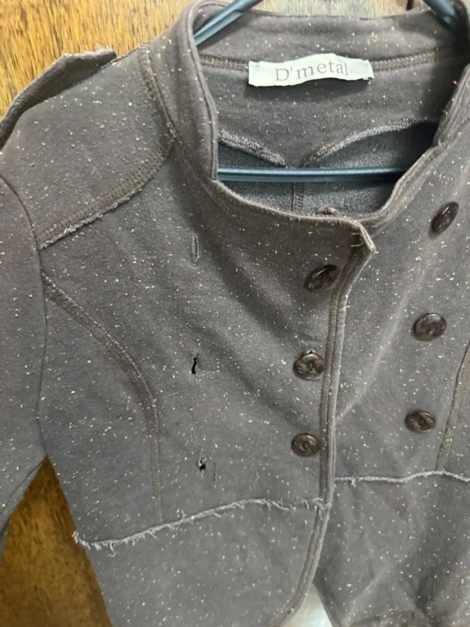blusa dmetal marrom m