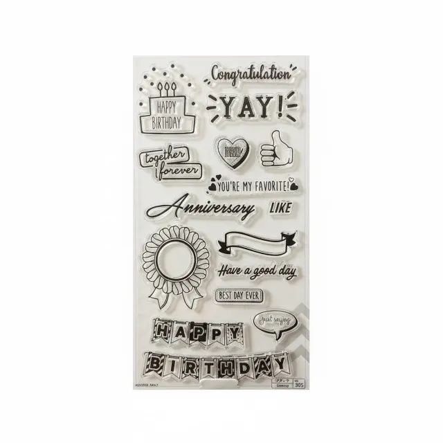Carimbos Clear Stamp Para Bullet Journal E Scrapbook - Daiso - Foto 2