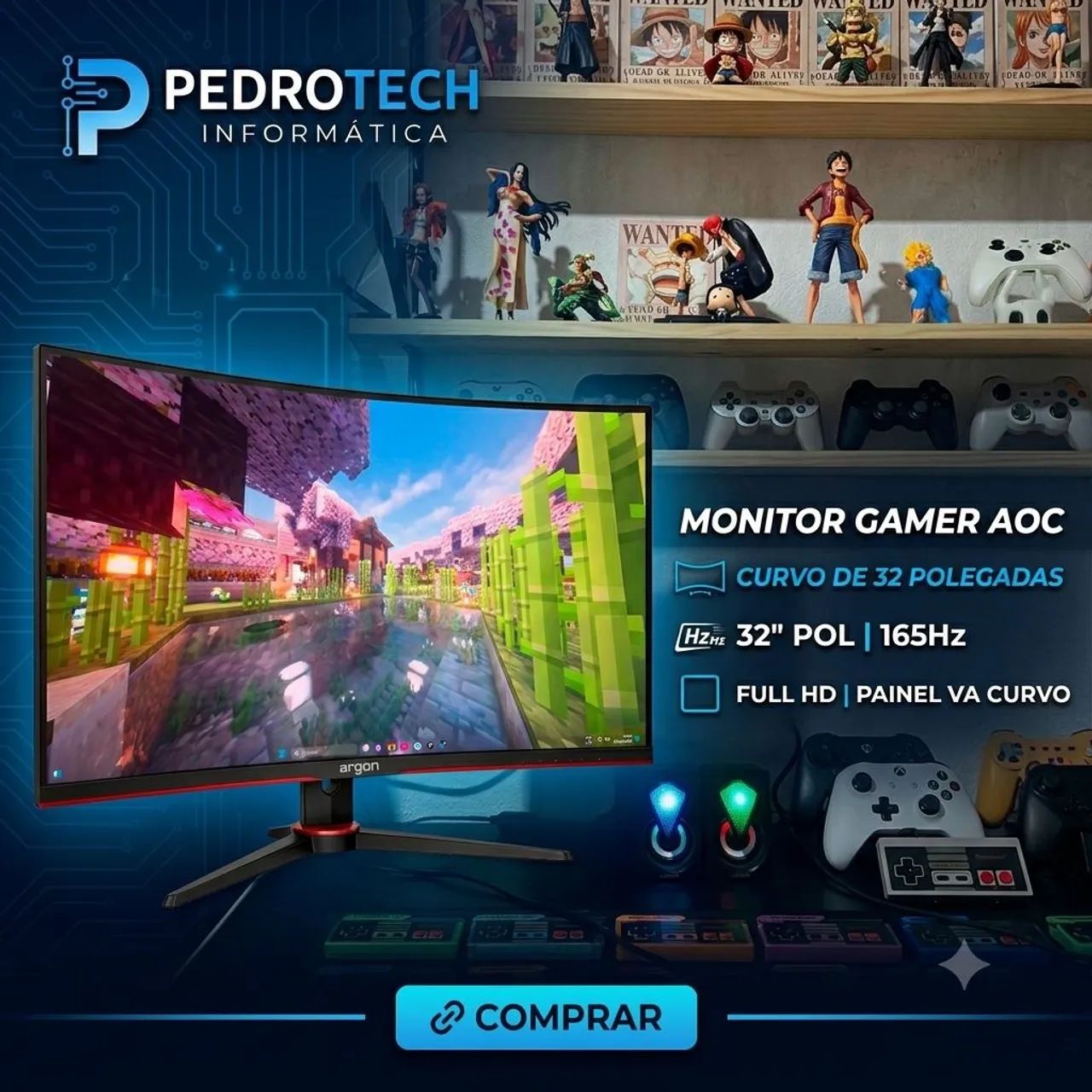 Monitor Curvo 32 Polegadas 165hz AOC