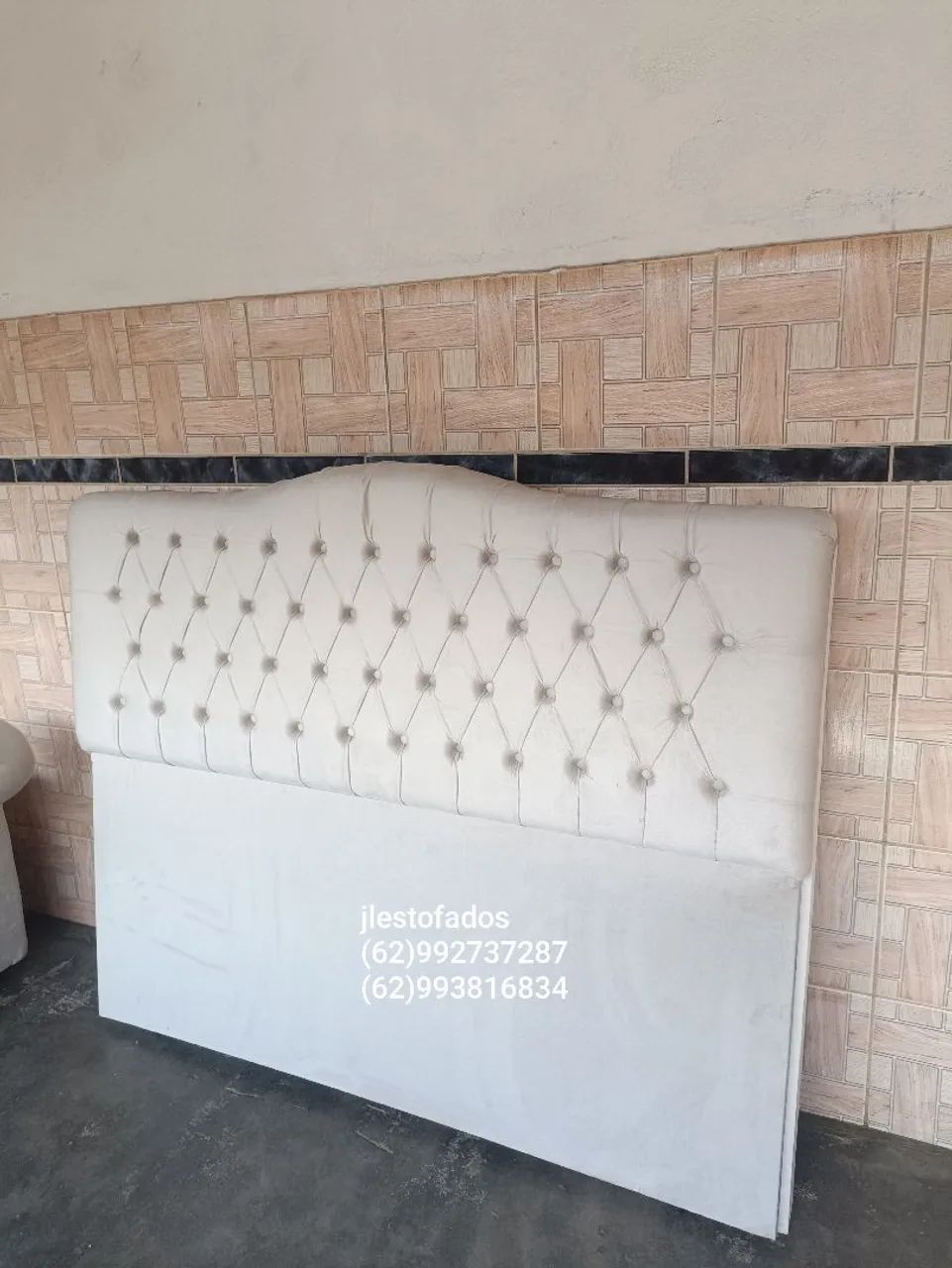 Cabeceira dubai com baú Recamier com braço  - Foto 2