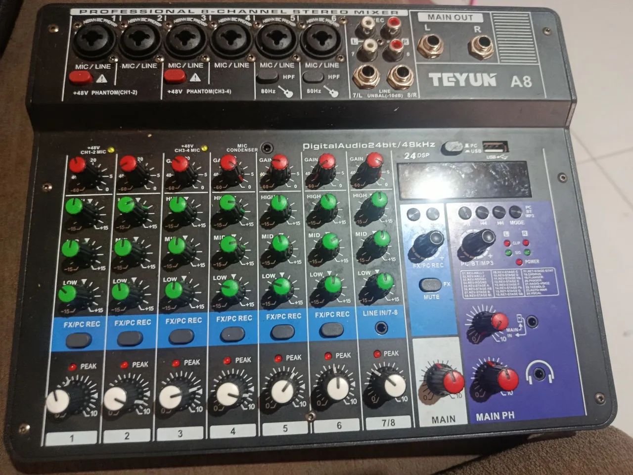 Mesa de som Teyun A8
