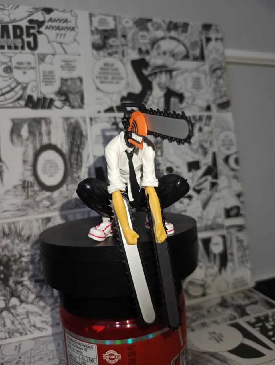 OPORTUNIDADE | Figure Chainsaw Man Agachado Anime Colecionavel Premium - Foto 3
