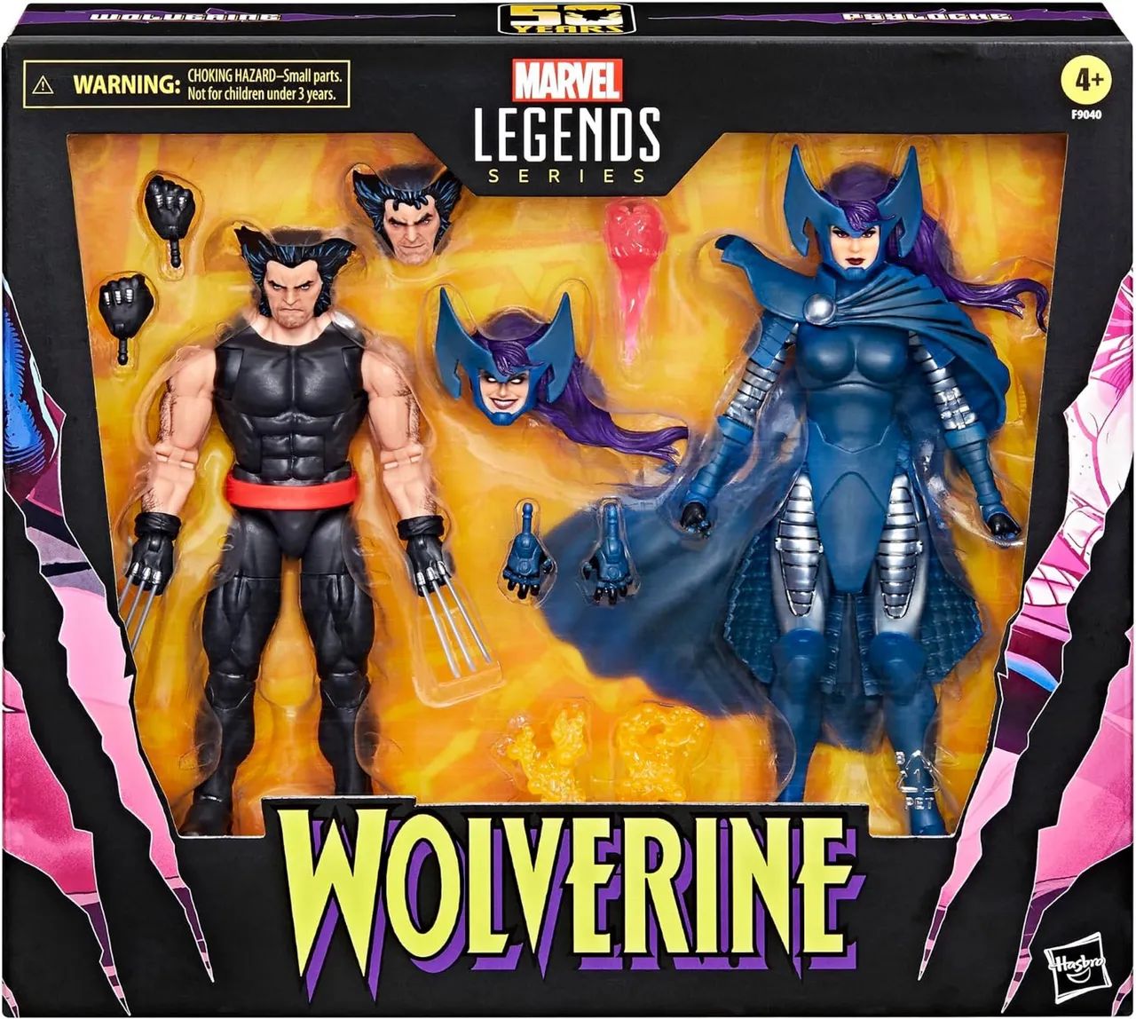 Mcfarlane toys - wolverine & psylocke 2 pack 