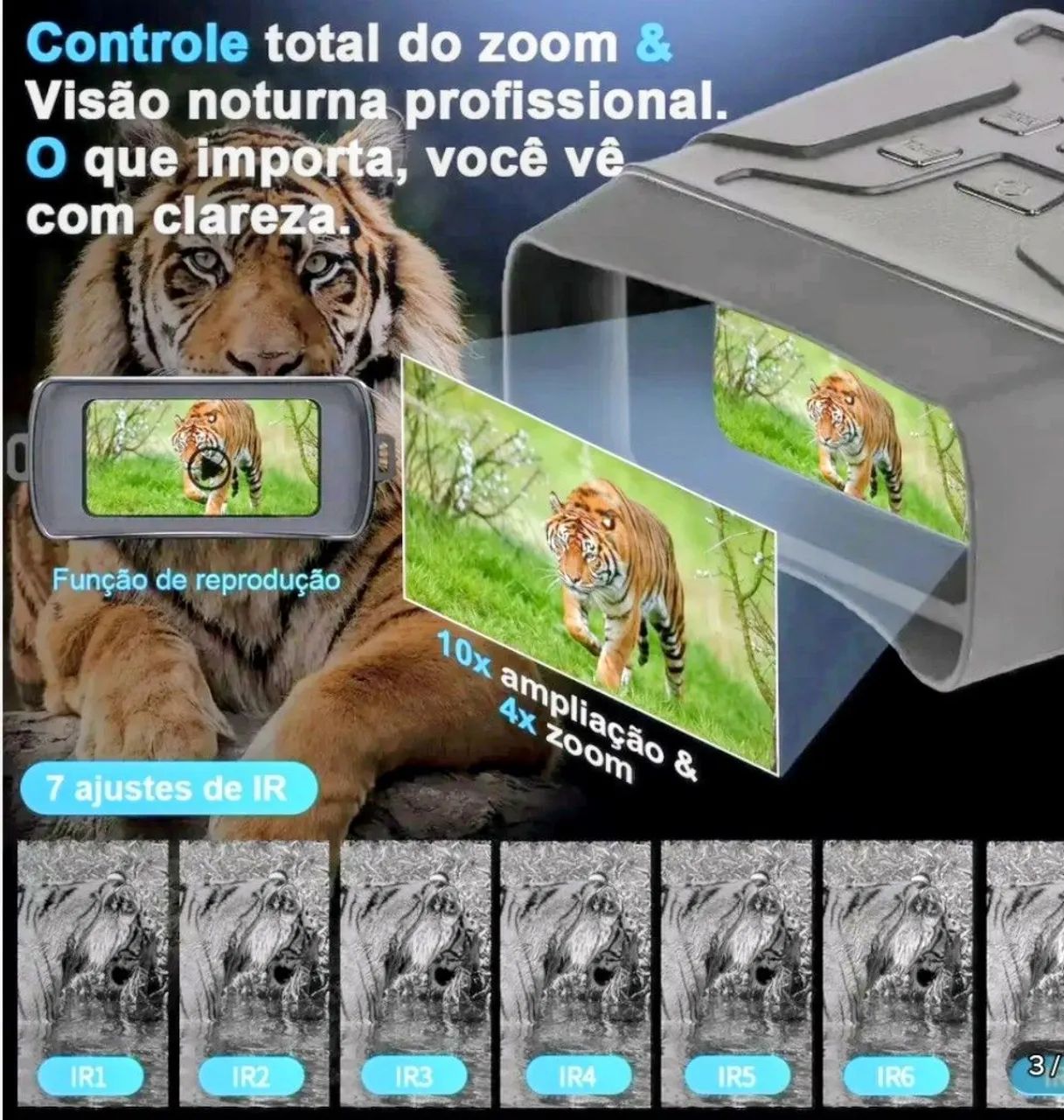 Binóculo visão noturna 4k - Foto 3