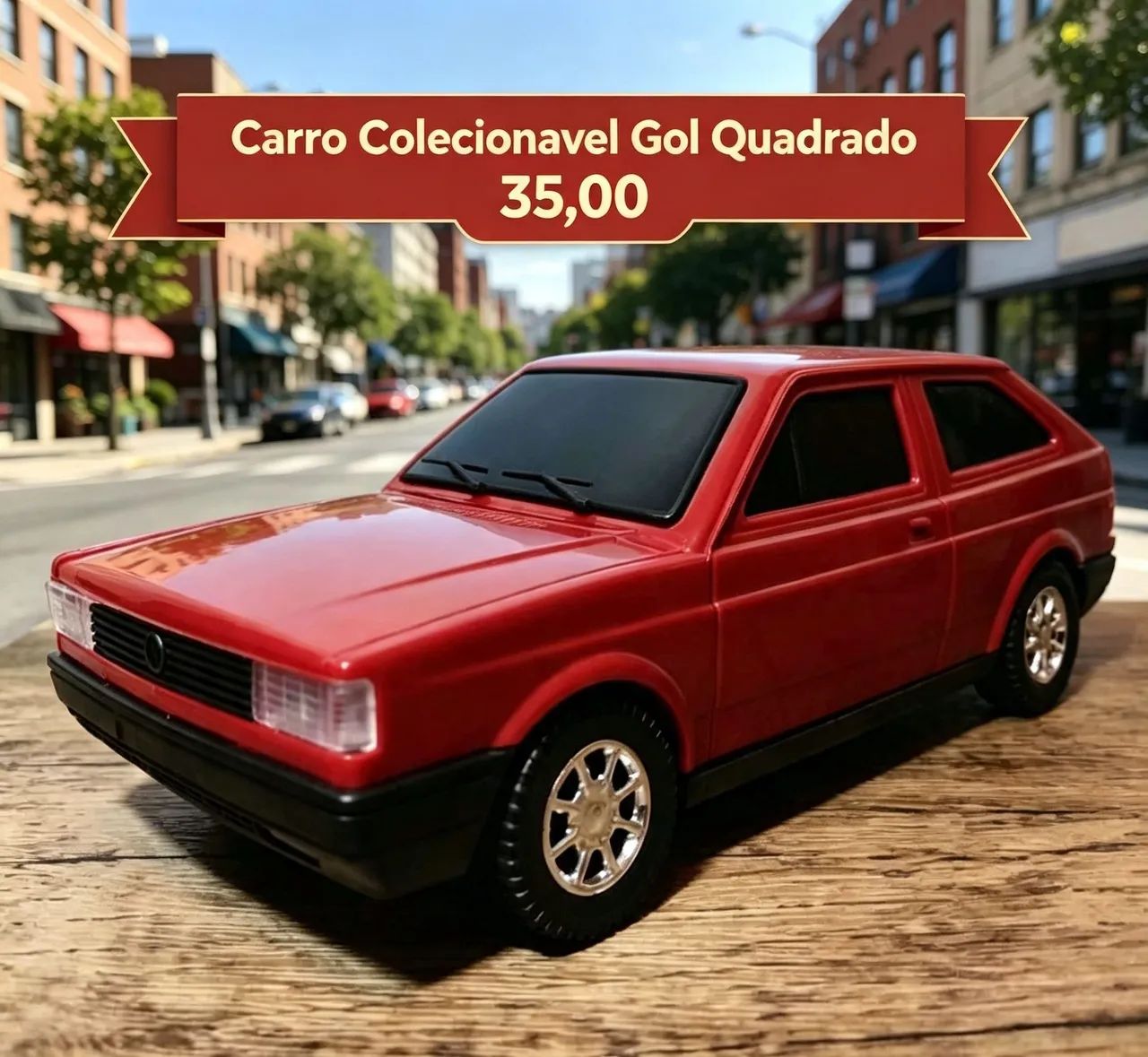 CARRO GOL QUADRADO COLECIONAVEL 