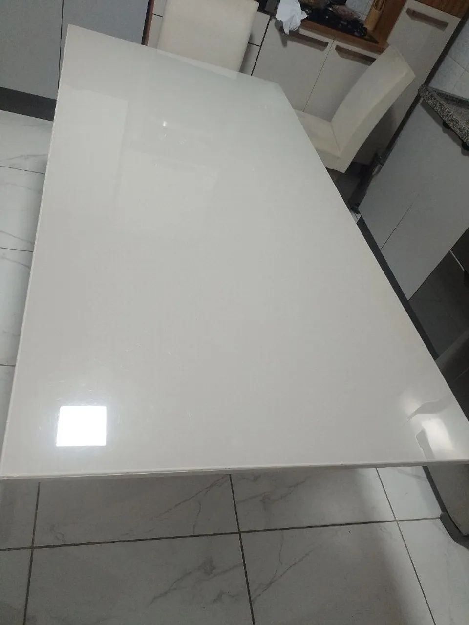 Mesa com tampo de vidro - Foto 3