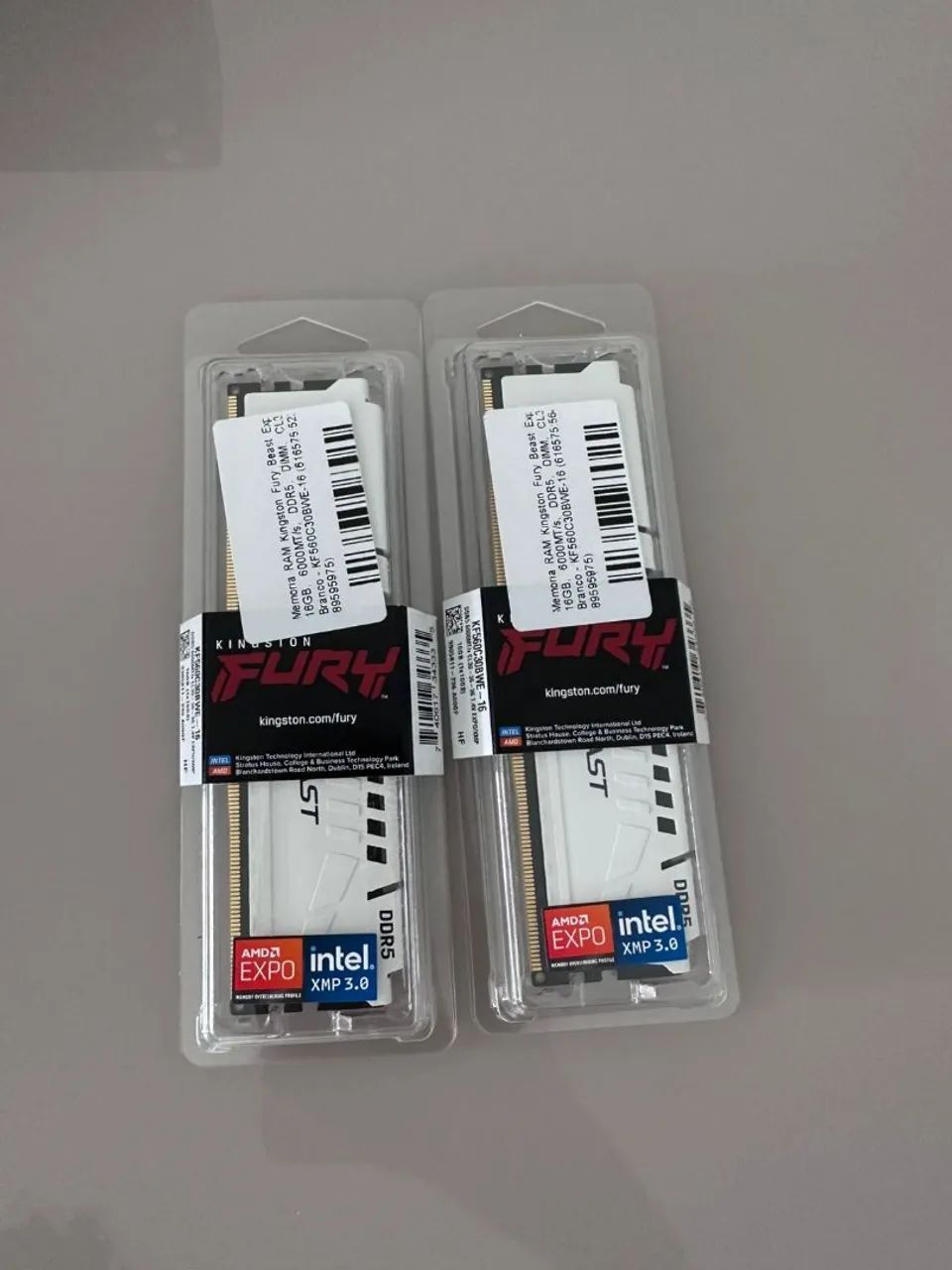 MEMÓRIA RAM DDR5 32GB (2x16GB), DDR5 6000MT/s e CL30