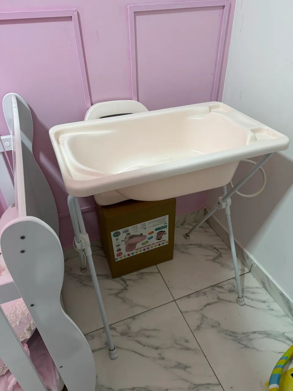 Banheira de bebê rosa - Foto 2