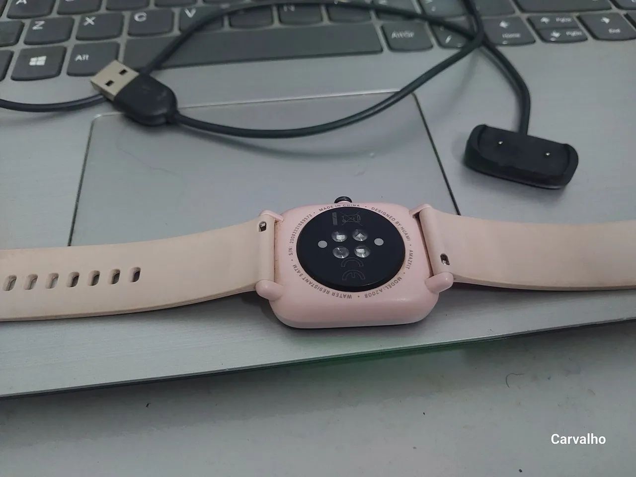Relógio  inteligente  Amazfit rosa! - Foto 5