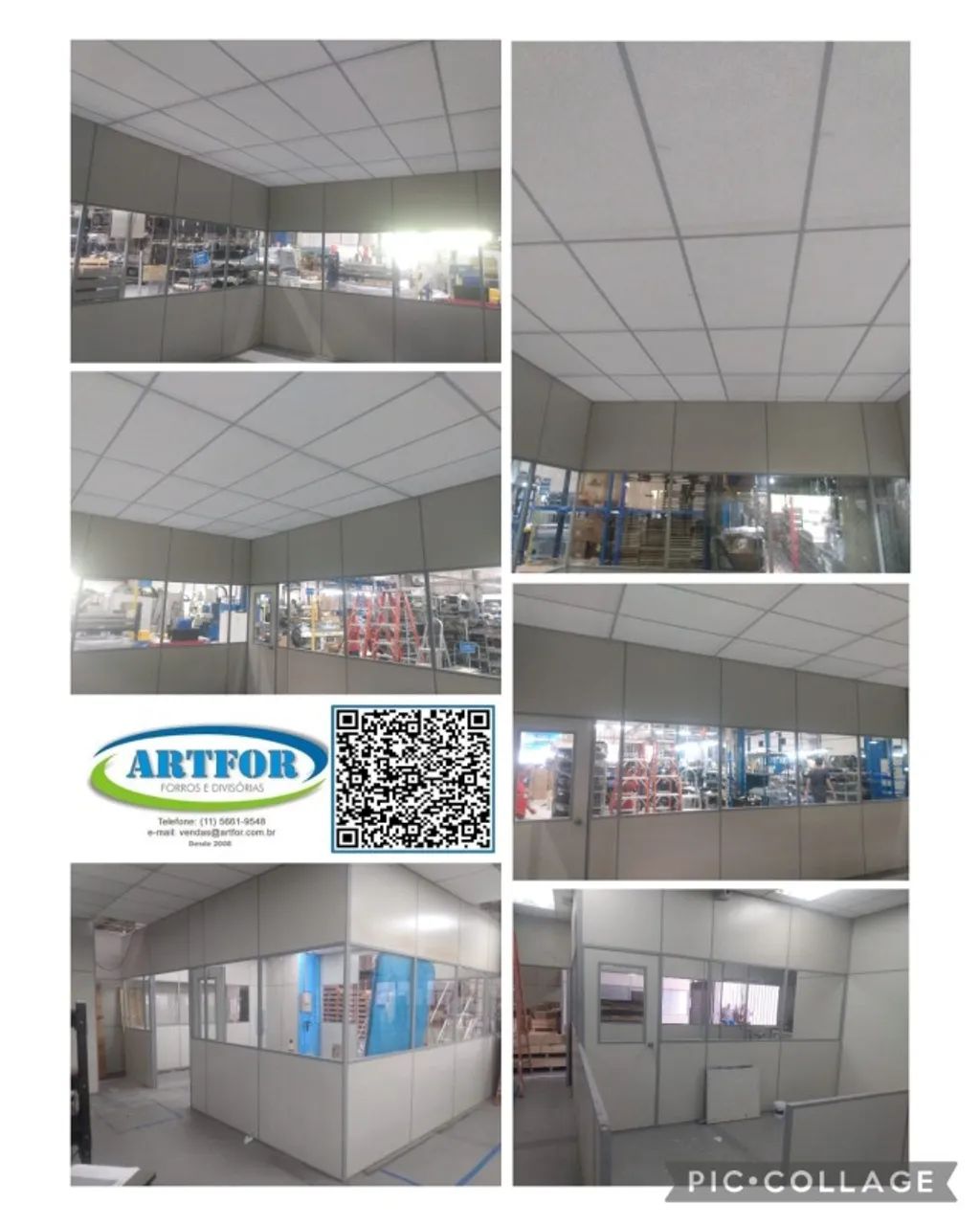 Divisão Ambientes em Divisórias Eucatex, Divisórias para Escritórios e Salas Comerciais   - Foto 2
