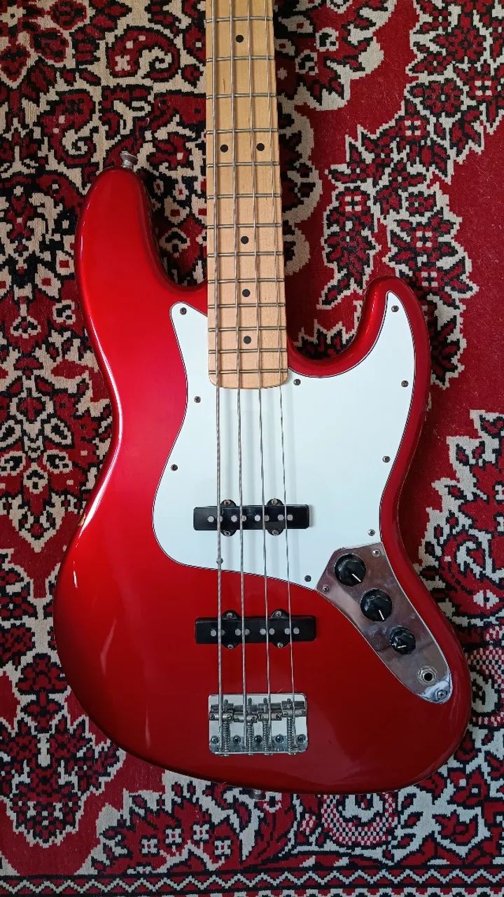 Fender Jazz Bass レッド Baixo Fender American Professional Classic Jazz Bass Fad Red