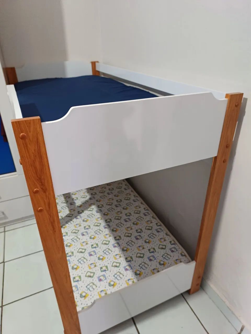 Beliche nova infantil com dois colchões  - Foto 2