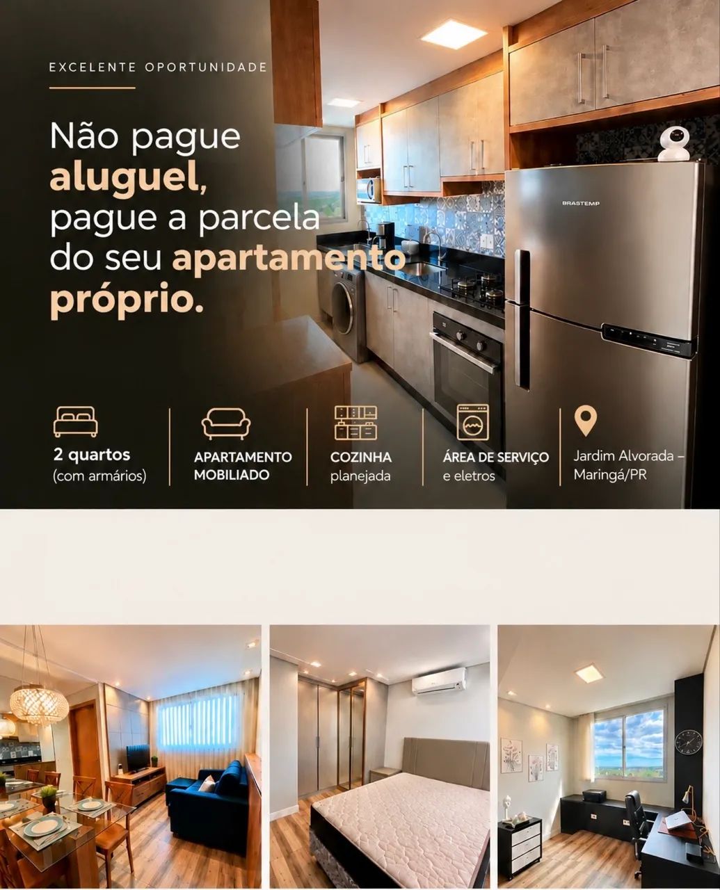 Apto Mobiliado Jardim Alvorada