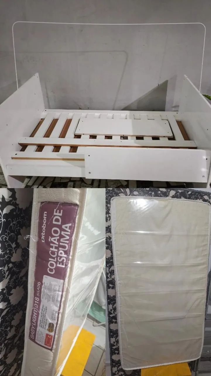 BERÇO 3 EM 1 SEMINOVO