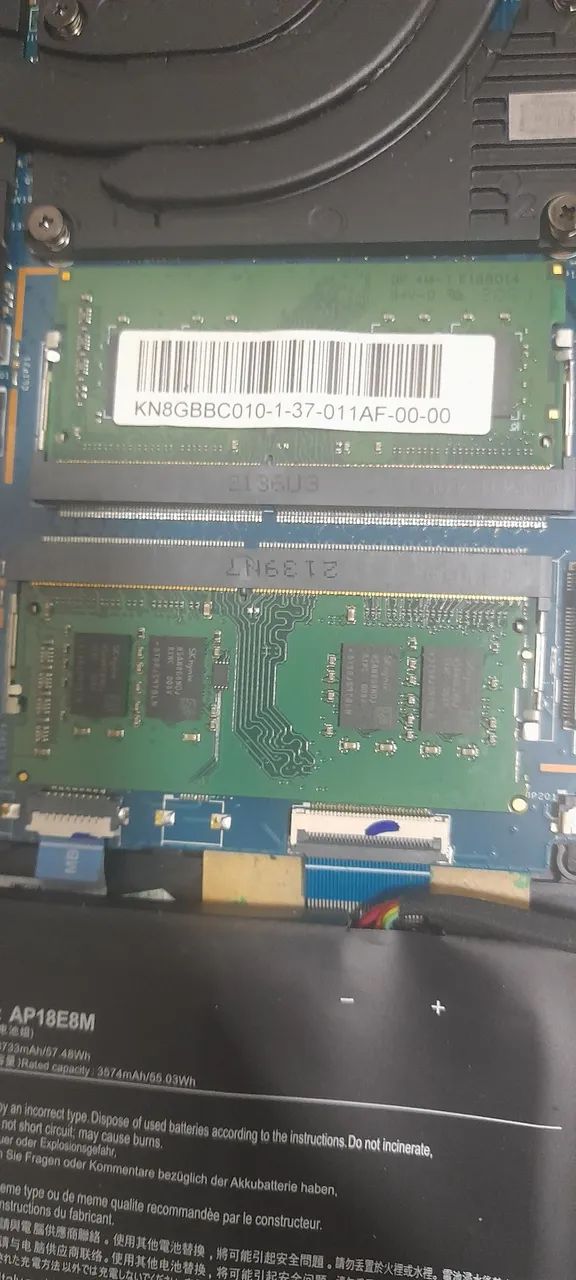 Pentes usados 8gb ram para notebooks