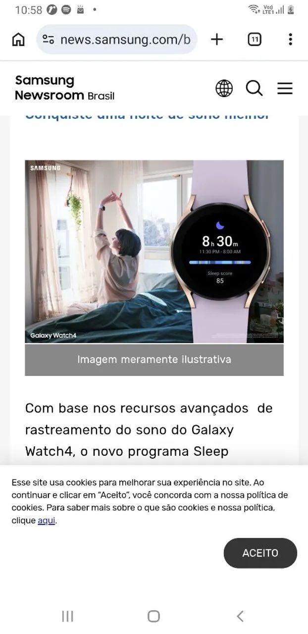 Samsung Galaxy Watch 4 com bioimpedância - Foto 5