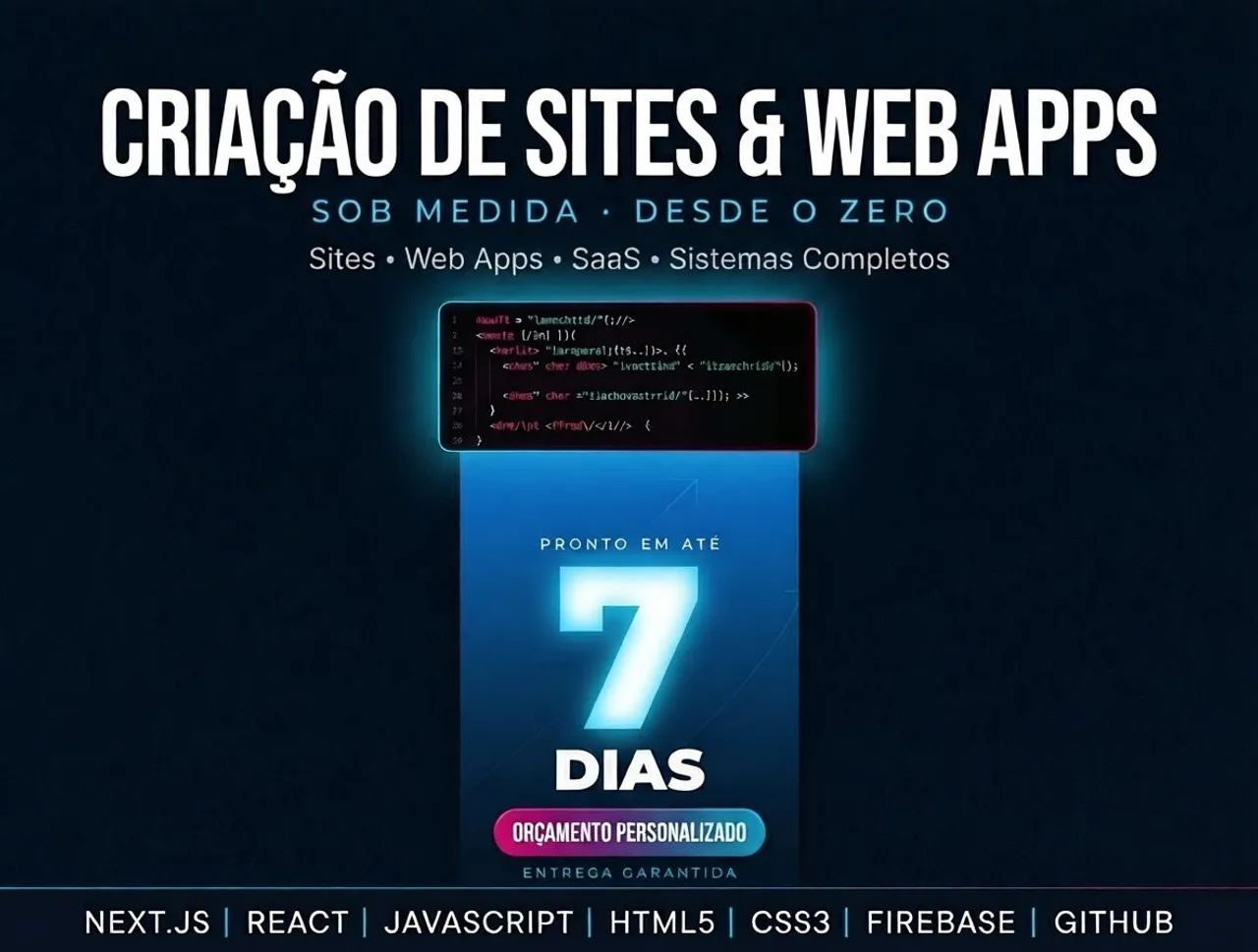 Criação de Sites e Sistemas Web Profissionais com Banco de Dados