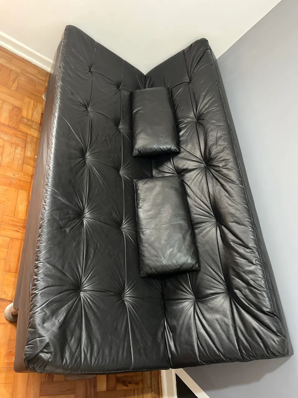 Sofá cama de couro  - Foto 2