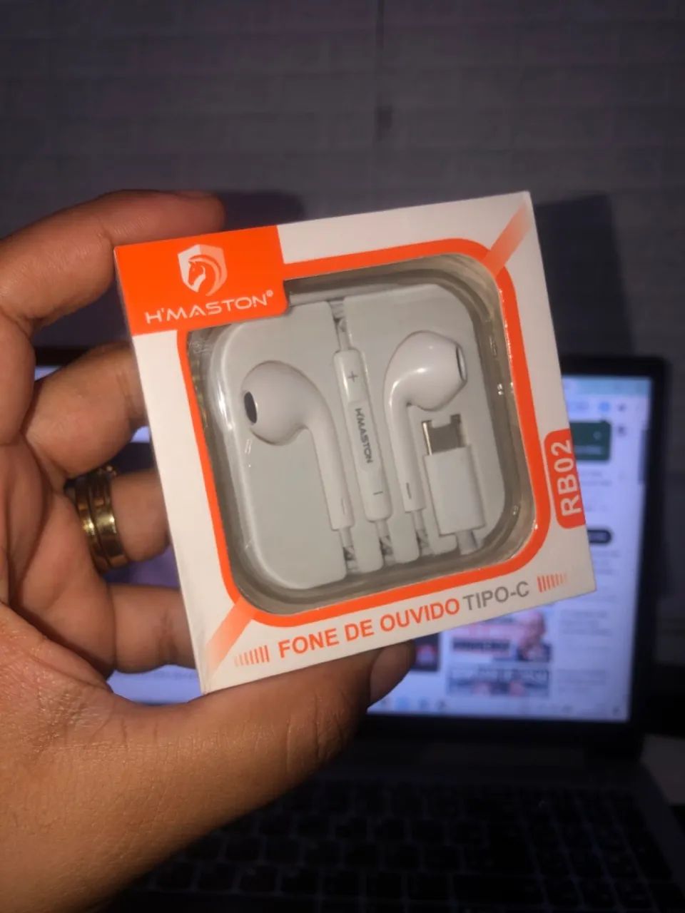 Fone com fio tipo-c RB02