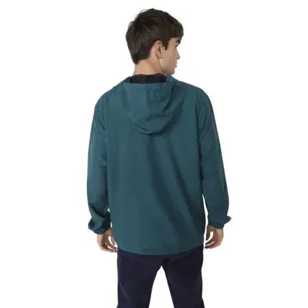 Jaqueta Corta Vento Element Simple Logo Masculina Azul Turquesa - Foto 3