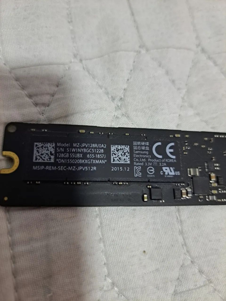 Ssd Apple 128gb Mz-jpv128s/0a2 Para Macbook E Imac Original (USADO)