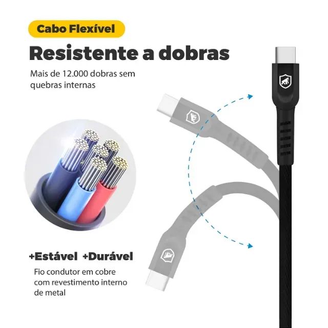 Cabo Usb/Tipo-C Original Gshield  - Foto 2