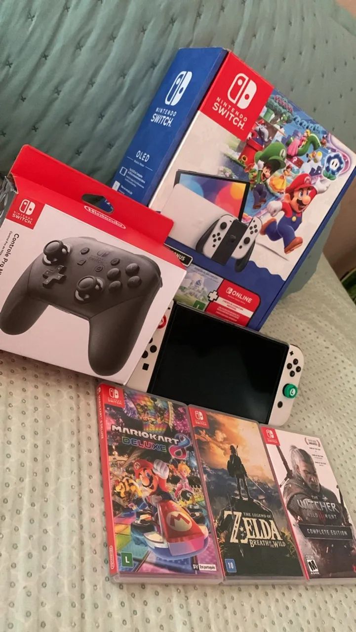 Nintendo Switch OLED 64GB COMPLETO! - Foto 3