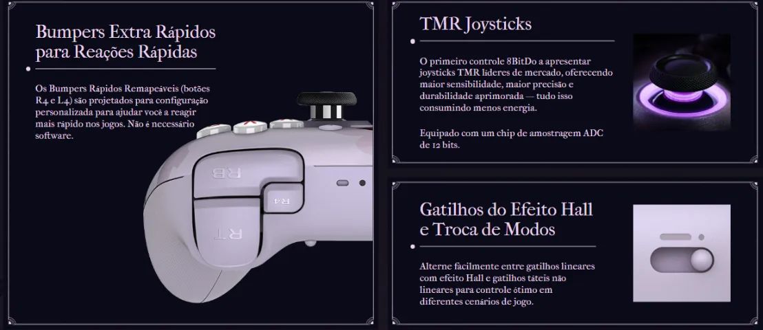 [LACRADO] 8BitDo Ultimate 2 Wireless Controller (Honkai: Star Rail - Evernight) - Foto 3