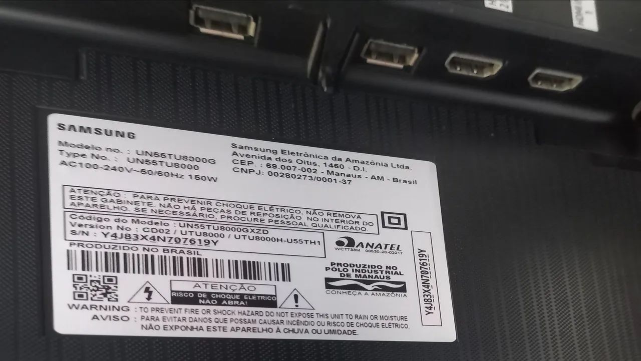 Samsung 55" smart tv - Com defeito - Foto 3