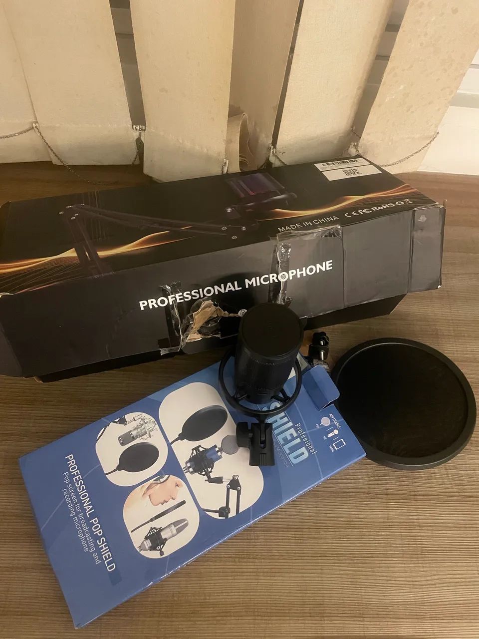 Microfone Profissional USB-C + Pop Filter Profissional | Kit Completo Gravação - Foto 4