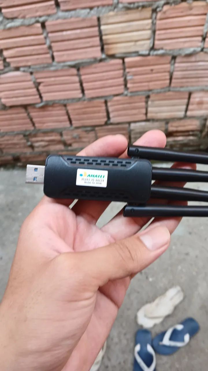 Adaptador USB Wi-Fi com 4 Antenas - Foto 2