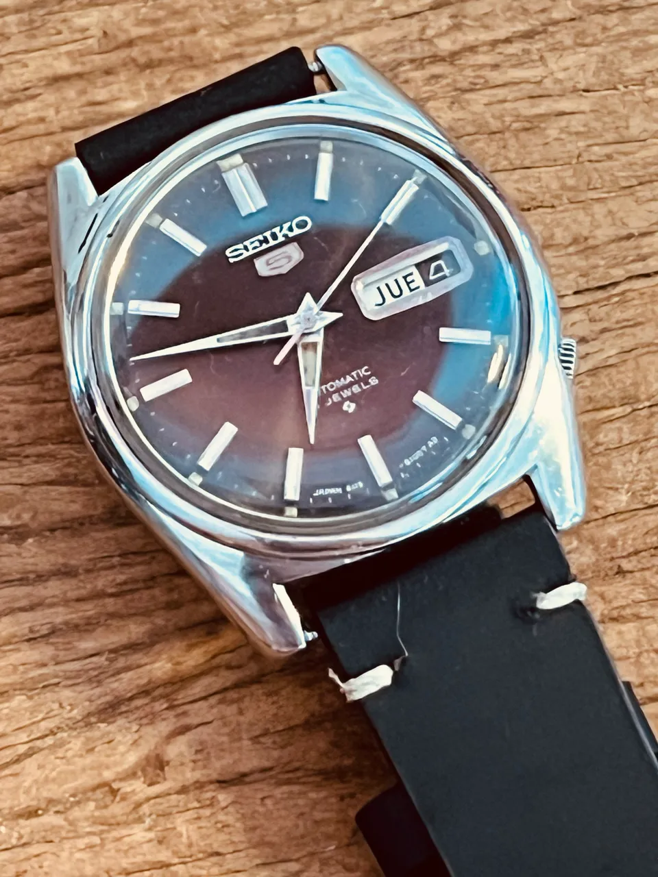 Seiko 5 7s26-02F0 Vintage 2002 Automático - Mostrador Preto