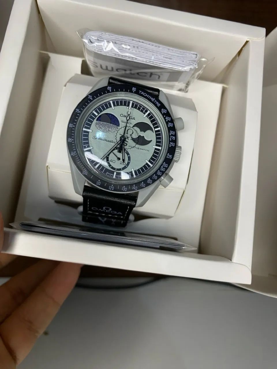 Relogio Omega Swatch x Moon Cinza - Foto 2